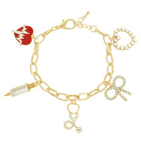 NURSE THEME CHARM BRACELET